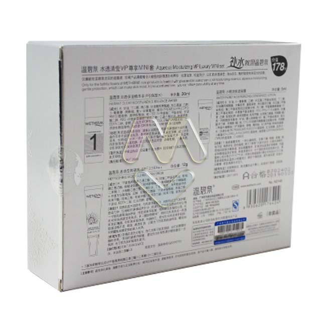 paper box with Flocking blister lining
